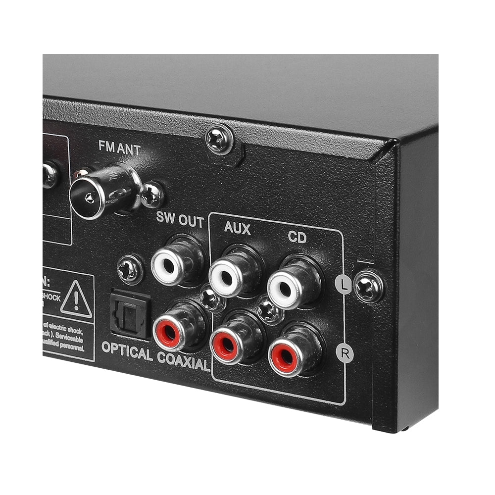 CDD 2.0 Ch. Amplifier RMS 100W (50Wx2), Bluetooth, USB, CD, AUX, Optical, Coaxial, DSP, FM, 2 MIC, Sub Out