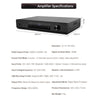 CDD 6-Zone 12 Ch. Amplifier RMS 600W (50Wx12), Bluetooth, USB, CD, AUX, Optical, Coaxial, DSP, FM, 2 MIC