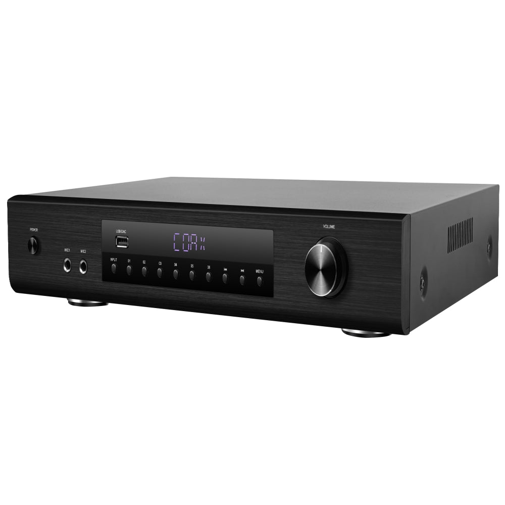 CDD 6-Zone 12 Ch. Amplifier RMS 600W (50Wx12), Bluetooth, USB, CD, AUX, Optical, Coaxial, DSP, FM, 2 MIC