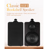 CDD Bookshelf Speakers 8-Inch Bass Driver, 300 Watts, 3-Way Crossover, Wood, Black (Pair)