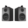 CDD Bookshelf Speakers 8-Inch Bass Driver, 300 Watts, 3-Way Crossover, Wood, Black (Pair)