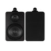 CDD Bookshelf Speakers 8-Inch Bass Driver, 300 Watts, 3-Way Crossover, Wood, Black (Pair)